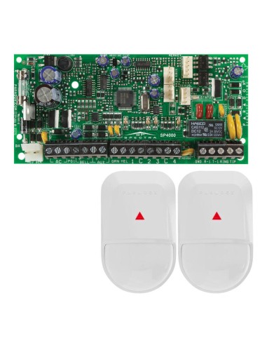 Paradox Sp4000-kit Placa Central Sp4000 + 2 Detectores Nv5. Grado2