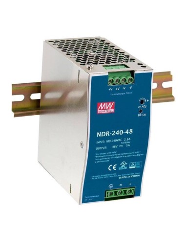 Mean Well Ndr-240-48 Fuente De Alimentación Conmutada Para Carril Din 240w 48vcc 5a