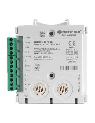 Notifier M710e-cz Módulo Monitor Con 1 Circuito De Entrada Supervisada Para Detectores Convencionales