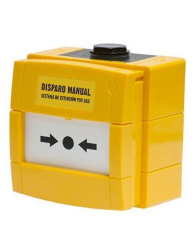 Notifier W3a-y000sg-k013-65 Pulsador Kac Disparo De Extinción En-12094-3. Ip65. Color Amarillo