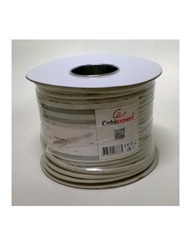 Bobina Cable Sólido Gembird Spc-6a-lszhcu-so Sftp, Cat. 6a, Lszh, 305m, Gris