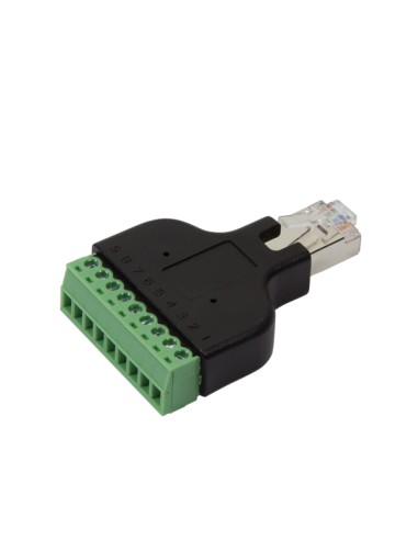 Logilink Mp0050 Cambiador De Género Para Cable Rj45 8 Pin Terminal Negro