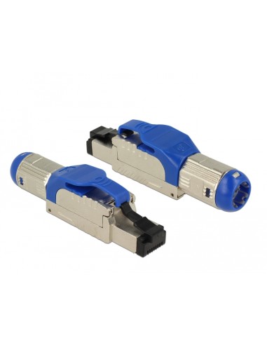 Delock 86487 Montaje De Enchufe Rj45 Cat.8.1 En Metal