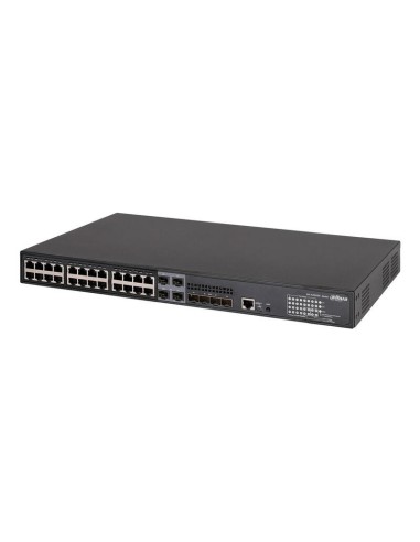 Dahua As5500-24gt4xf-370 Switch Poe 24 Puertos Gigabit + 4 Combo Gigabit Sfp/sfp+ 10gbps 370w Manejable Layer3