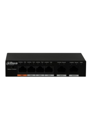 Switch Dahua Pfs3006-4et-60 (6x 10/100mbps)