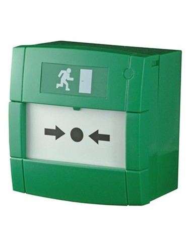 Notifier M3a-g000sg-k013-13 Pulsador De Salida De Emergencia. Color Verde