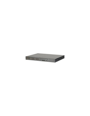 Dahua Pfs4226-24gt-240 Switch Poe 24 Puertos 10/100/1000 + 2 Uplink Gigabit Sfp 240w 802.3at Manejable Layer2