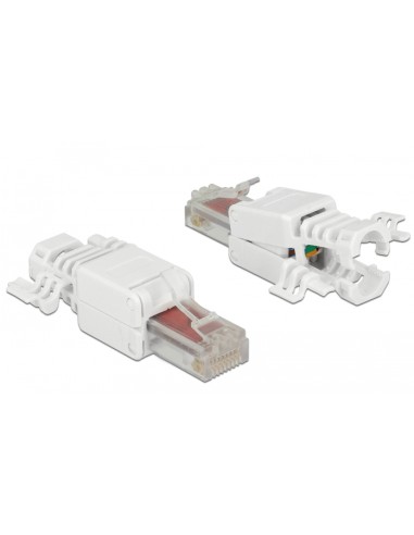 Delock Conector Rj45 Macho Cat.6 Utp Sin Herramientas Pack 2 Unidades - Autocrimpable