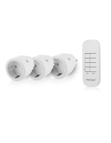 Set De Enchufes Inalámbricos Smartwares Sh4-99578 Blancos