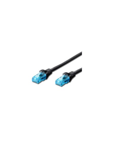 Cable De Red Cat 5e Utp De 5,0 Metros En Color Negro.