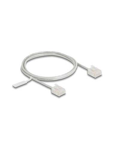 Delock Rj45 Cable De Red Cat.6 Utp Ultra Slim 1 M Gris Con Kurzen Machon