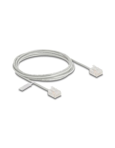 Delock Rj45 Cable De Red Cat.6 Utp Ultra Slim 2 M Gris Con Kurzen Machon