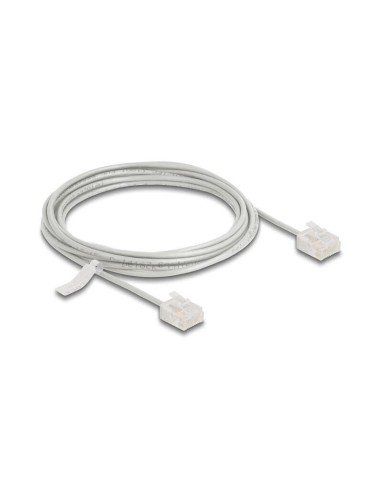 Delock Rj45 Cable De Red Cat.6 Utp Ultra Slim 3 M Gris Con Kurzen Machon