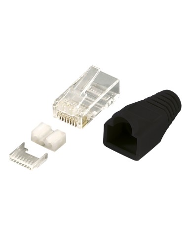 Logilink Mp0022 Conector Rj45 Negro, Transparente