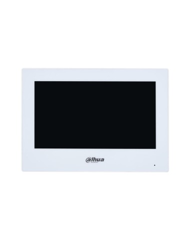 Dahua Vth2621g-wp Monitor Interior 7" De Superficie Para Videoportero Ip Wifi Poe 6e 1s Alarma Negro