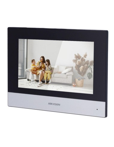 Monitor Interior Videoportero 2 Hilos Táctil 7" 1024×600 Wifi 8e Alarma Superfice Hikvision