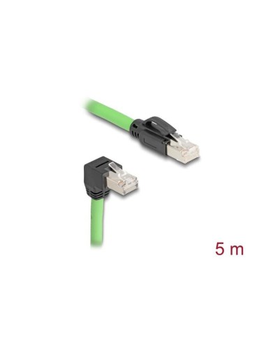 Delock Rj45 Cable De Red Cat.6a Macho A Macho Unten Angular Sf/utp S