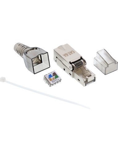 Enchufe Inline Rj45 Cat.6a 500mhz, Instalable En Campo, Blindado