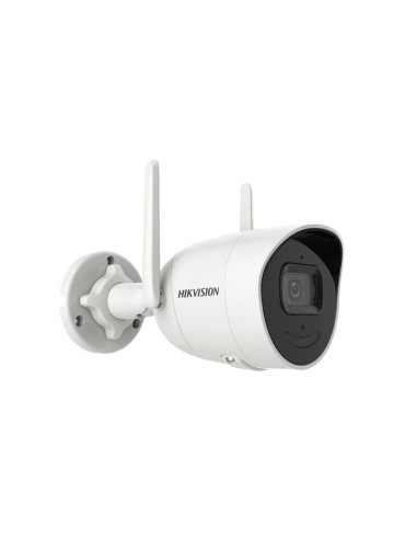 Cámara Ip Hikvision Ds-2cv2041g2-idw(e) F2.8 Bullet, 4mp, Wifi, Fov95, H265, Ir Hasta 30m, Ip66, Blanca