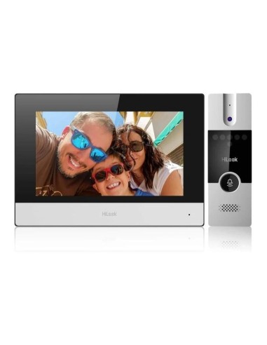 Videoportero Hilook Hd-vis-04 7 Pantalla Lcd Tft 1024x600px Wifi Negro, Plata