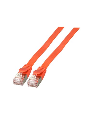 Efb Rj45 Flach Cable De Red U Ftp, Cat.6a, Pvc, 0.5m, Rojo