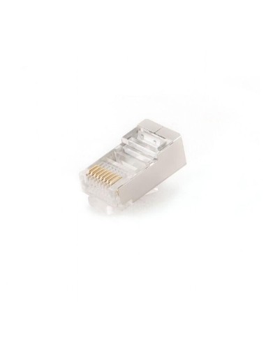 Conector Cat6 Modular Blindado 30u "chapado En Oro, 50 Piezas Por Bolsa