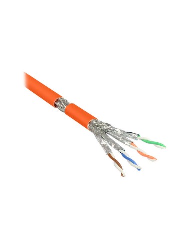 Cable  Alcasa Cat7, 25m De Red Naranja S/ftp (s-stp)