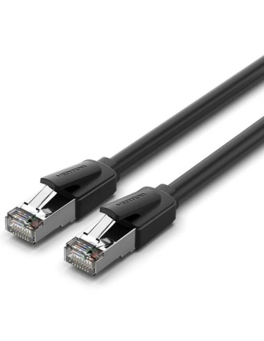 Cable De Red Rj45 Sftp Vention Ikkbf Cat.8 1m Negro