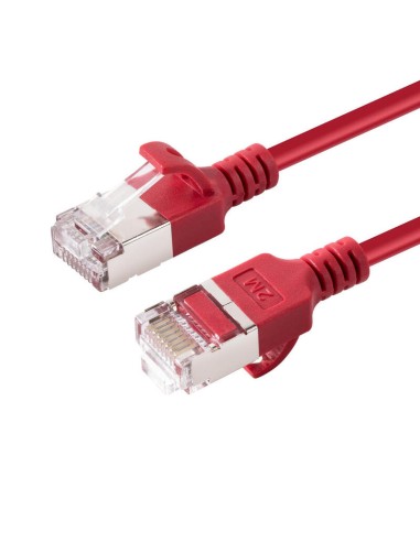 Microconnect V-ftp6a02r-slim Cable De Red Rojo 2 M Cat6a U/ftp (stp)