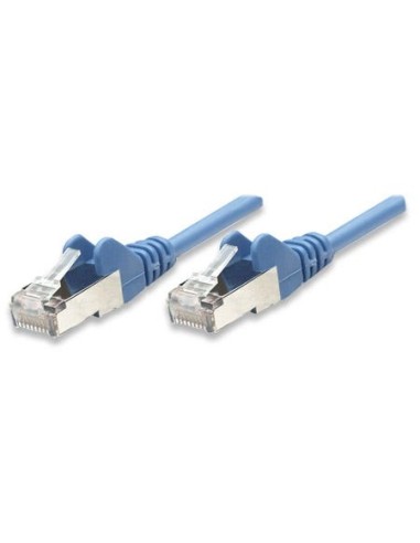 Intellinet Patchkabel Rj45 Sf/utp Cat5e  5m Hebelschutz Blau