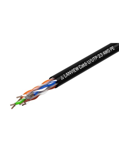 Lanview Lvn122151 Cable De Red Negro 305 M Cat6 U/utp (utp)