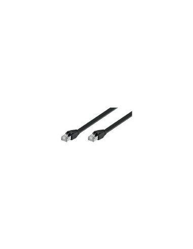 Cable De Conexión Goobay  Conector Rj45 Cat.6 U/utp Negro, 5 Metros, Cable Plano