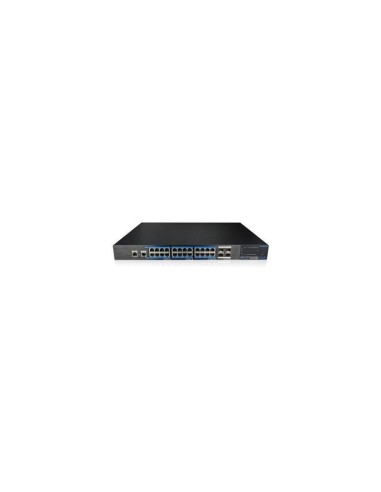 Utepo Utp7524ge-poe-4gf Switch Fast-ring Poe 24 Puertos Gigabit + 4 Uplink Sfp Gigabit 390w 802.3af/at 6kv Manejable Layer 2