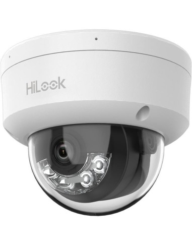 Camara Hilook Dome Ipc-d140ha-lu F2.8 (4 Mp, 30 M. Ir, 30 M. Led, Hybrid Light), White