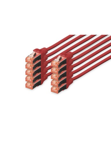 Digitus Patch-cable - 25 Cm - Rojo