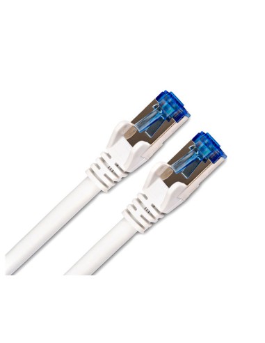 Dcu Cable De Red Rj45 5m Cat 6a S/stp Blanco/azul