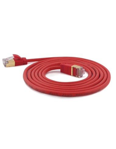 Cable  Wantec De Red Smp Cat7 Me. Cat6a D 4mm 5,00m Rot