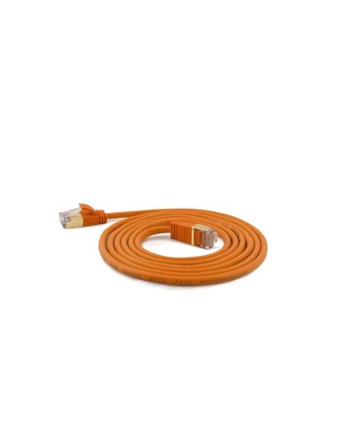 Cable Wantec De Red Smp Cat7 Me. Cat6a D 4mm 2,00m Naranja