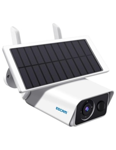 Cámara De Seguridad Ip Escam Qf180 Solar 3mp Wifi Blanco