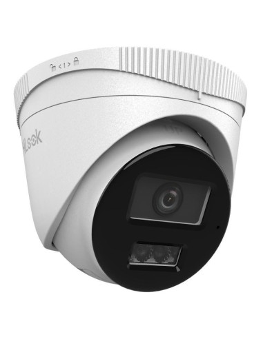 Camara Hilook Dome Ipc-t280ha-lu F2.8 (8 Mp, 30 M. Ir, 30 M. Led, Hybrid Light), White