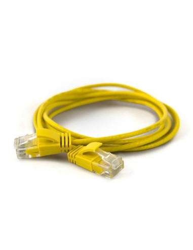 Wantecwire Utp, Cable Extra Fino Cat6a, D   2,8 Mm, Amarillo, Longitud 0,50 M