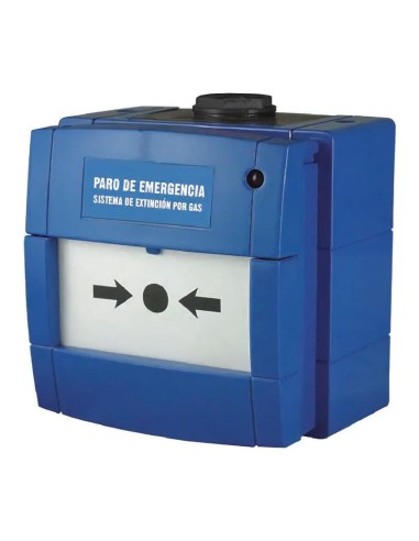 Notifier W3a-b000sg-k013-66 Pulsador Kac Paro De Extinción En-12094-3 Color Azul Ip65.