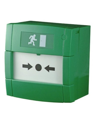 Notifier M4a-g000sf-k013-13 Pulsador De Doble Contacto. Color Verde