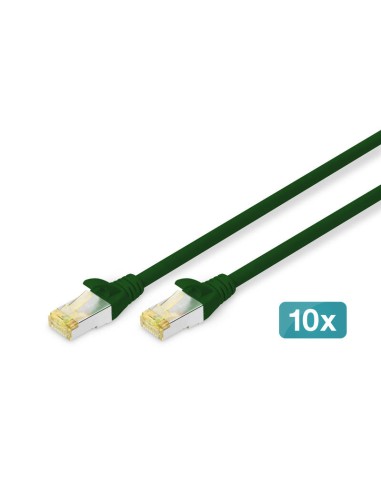 Digitus Cat 6a S Ftp Cable De Red, 10 Mück, 1m, Verde