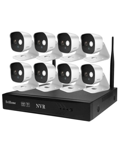 Kit Videovigilancia Ip Srihome Nvs002-8ch 8 Cámaras