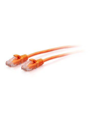 C2g Cable De Conexión Ethernet Delgado Sin Apantallar (utp) Con Protección Antienganche Cat6a De 1,5 M - Naranja