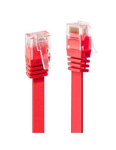 Lindy Cable De Red Cat6 Flachband Ungeschirmt Rojo 0.50m