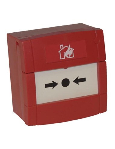 Notifier M1a-r470sf-stck-01 Pulsador De Alarma Rearmable De Color Rojo Para Sistemas Convencionales.