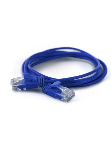 Wantecwire Utp, Cable Extra Fino Cat6a, D   2,8 Mm, Azul, Longitud 0,50 M