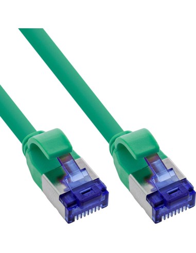 Inline® Cable De Red Slim, Cat.6a, S/ftp, Tpe (lszh) Flexible, Poe, Green, 2m